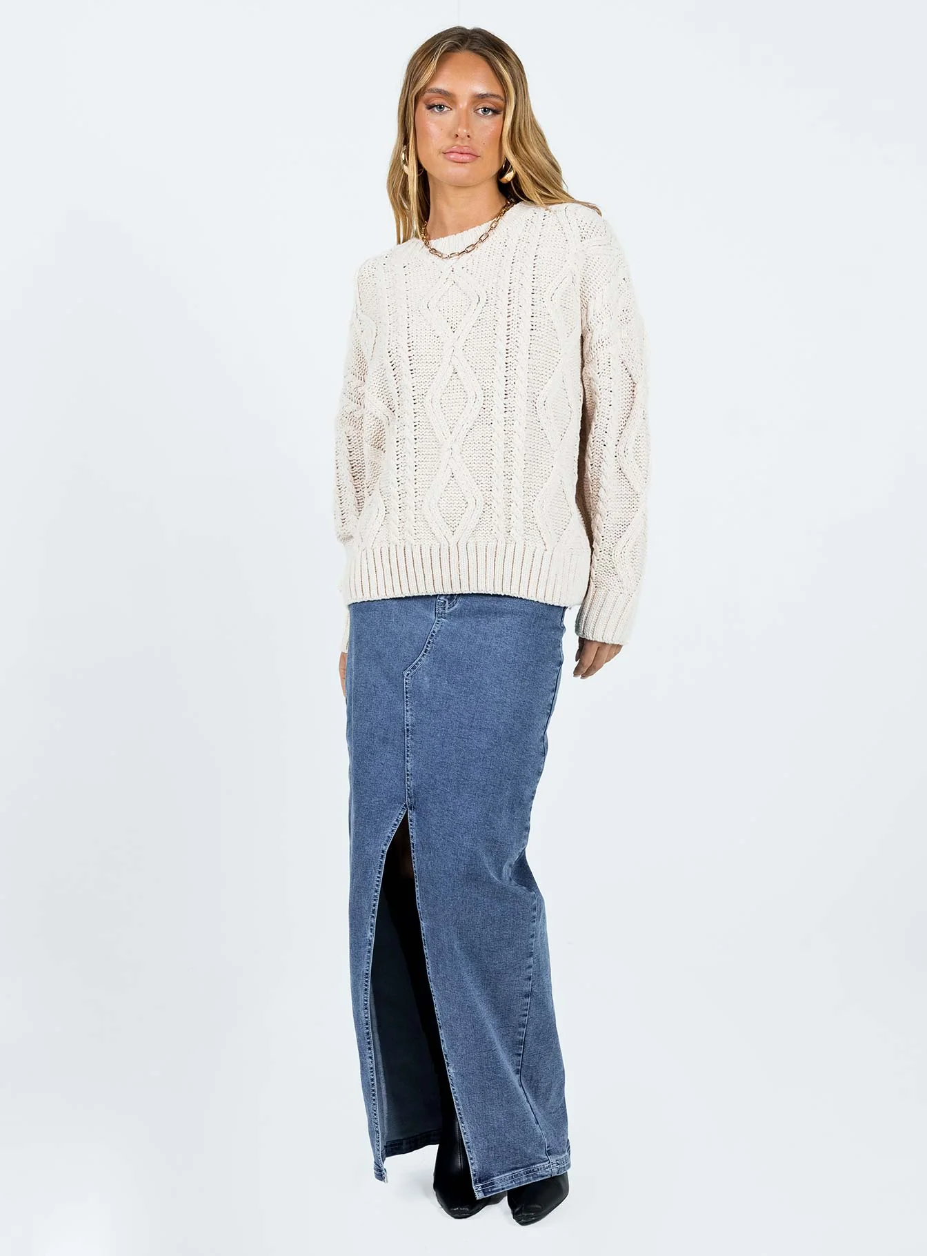 Anaya Oversized Sweater Beige