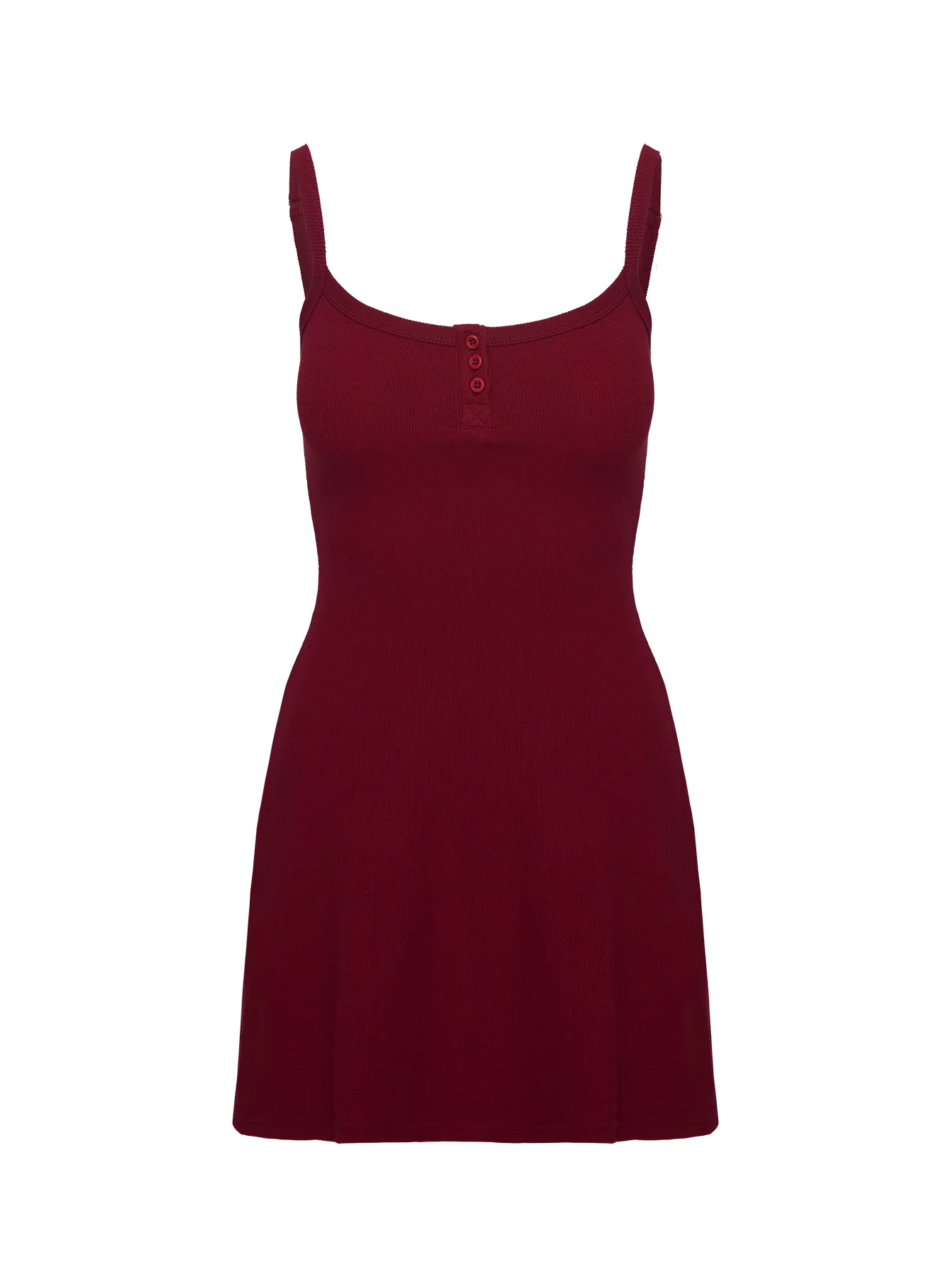 Baseline Rib Mini Dress Red