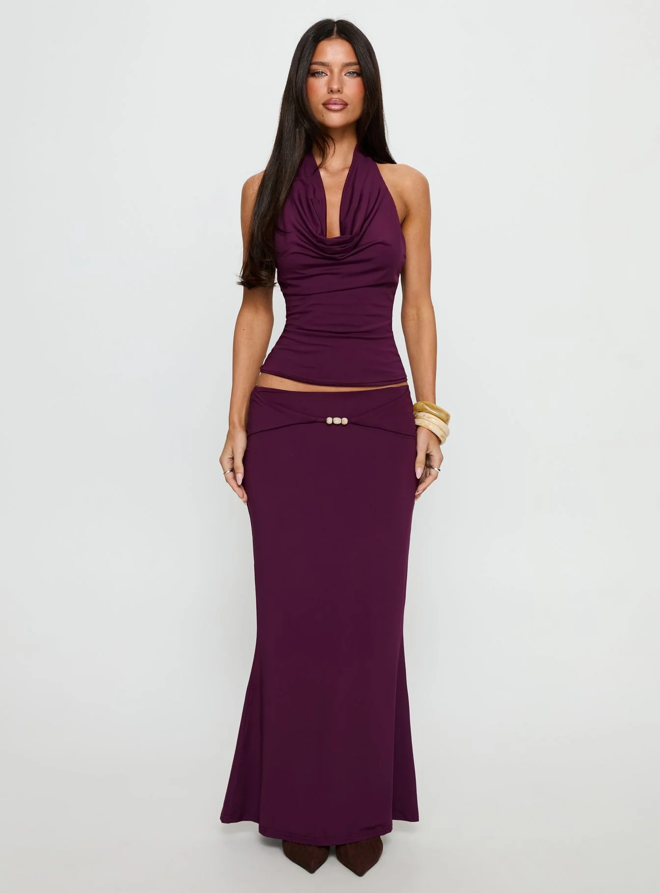 Vanecia Maxi Skirt Purple
