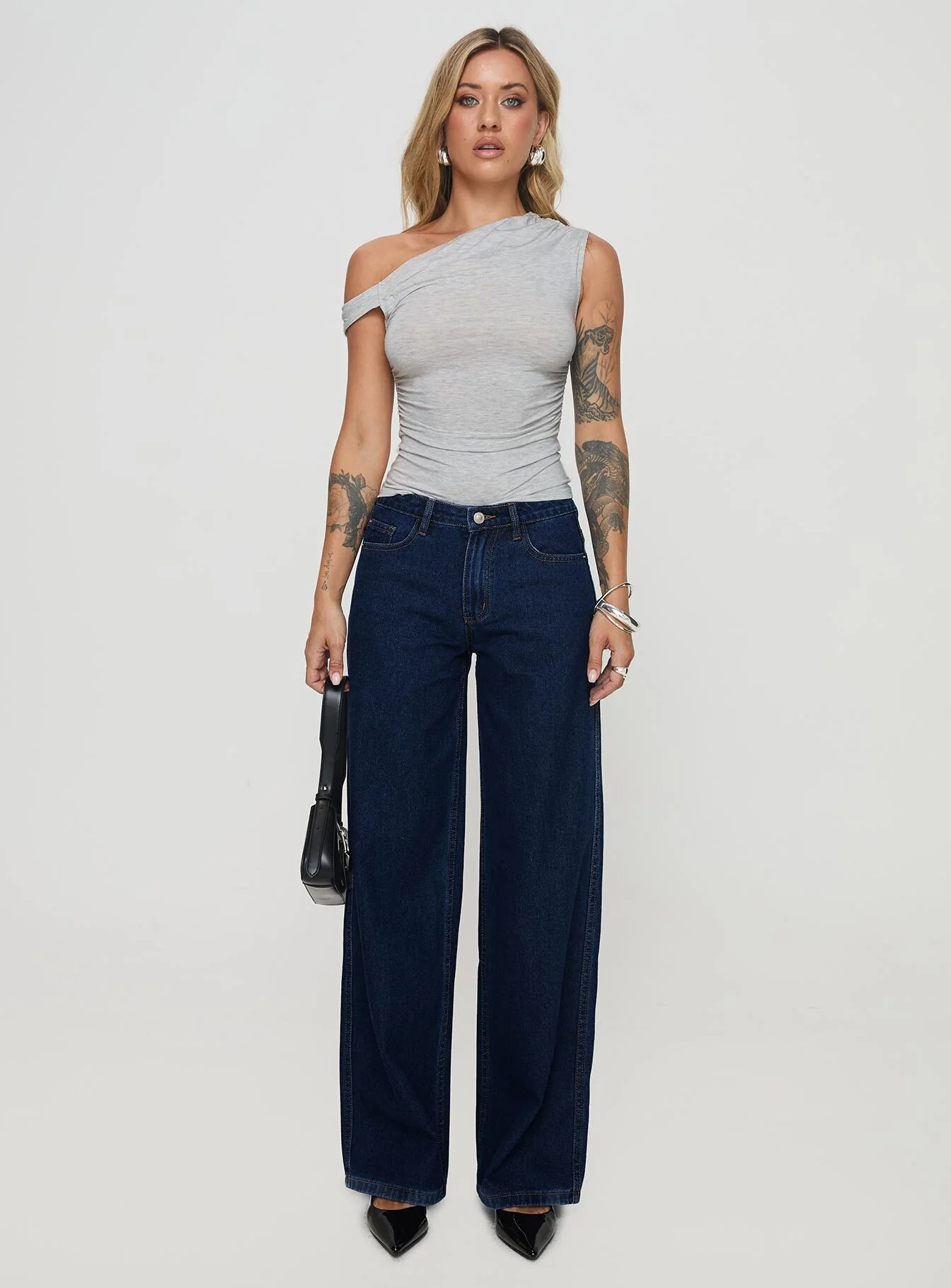 Beller Top Marle Grey