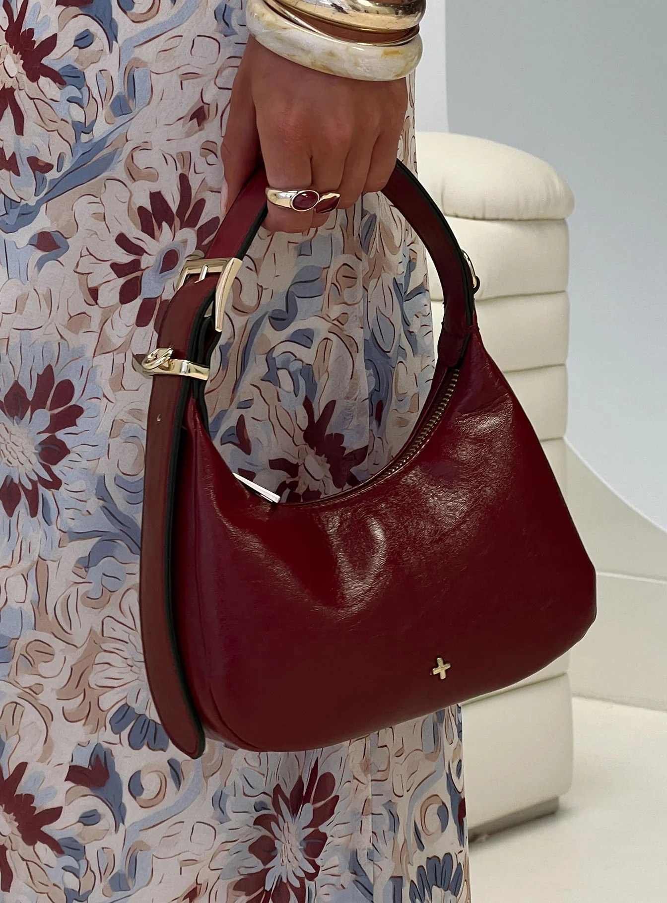 Gigi Shoulder Bag Cherry Red