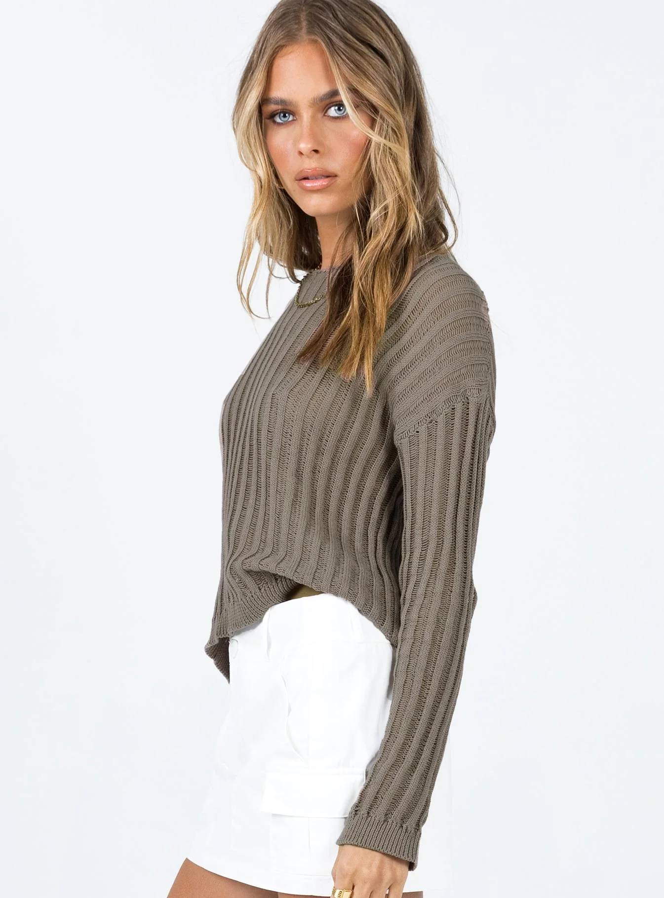 The Adrianna Sweater Khaki