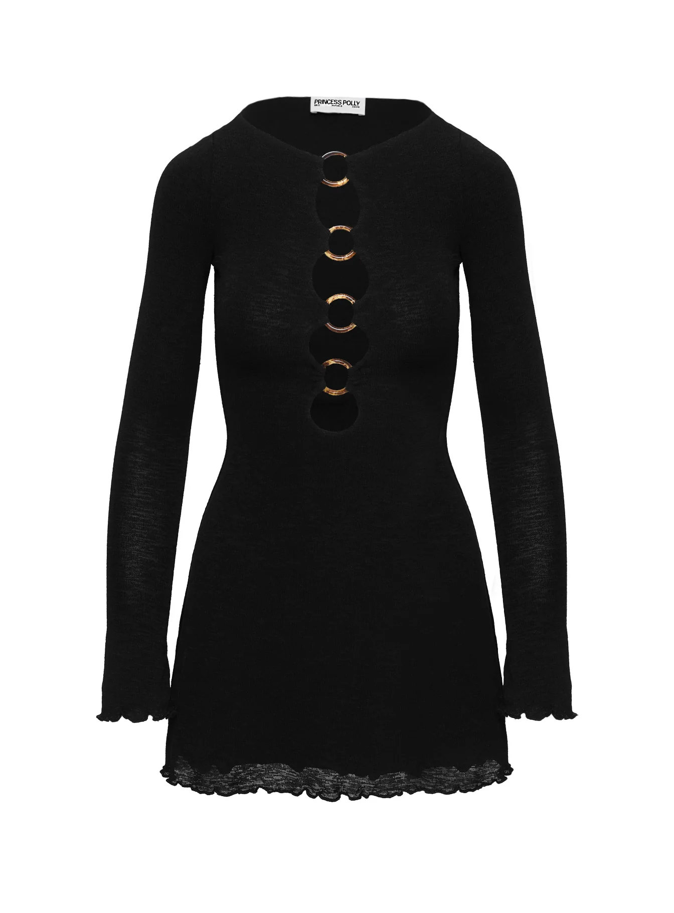 Dejonge Ring Mini Dress Black