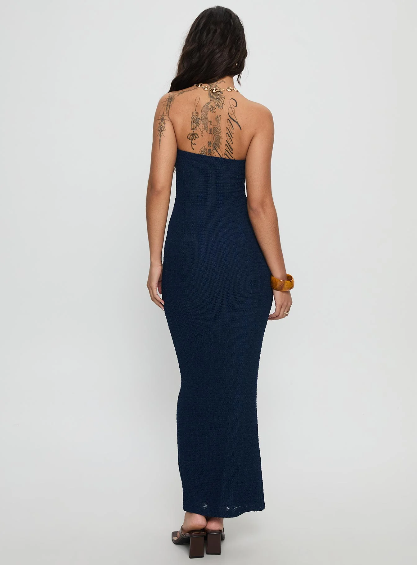 Saijana Strapless Maxi Dress Navy