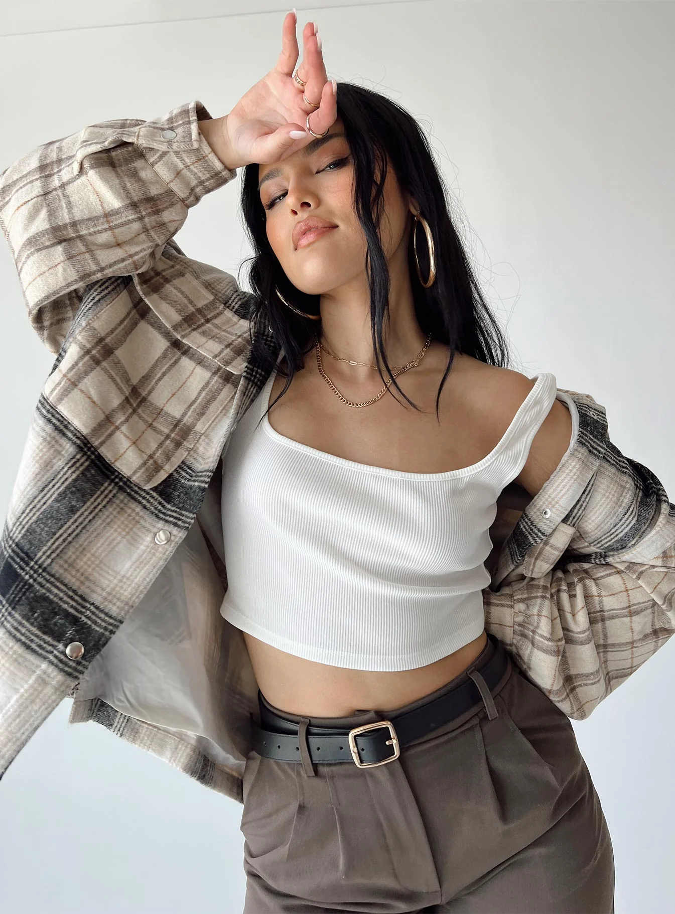 Myley Shirt Beige Multi