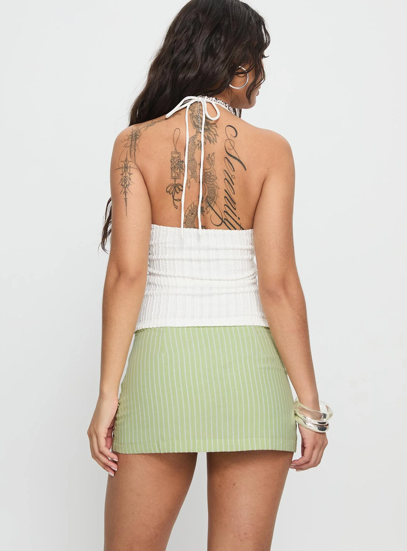 Abbygail Mini Skort Green