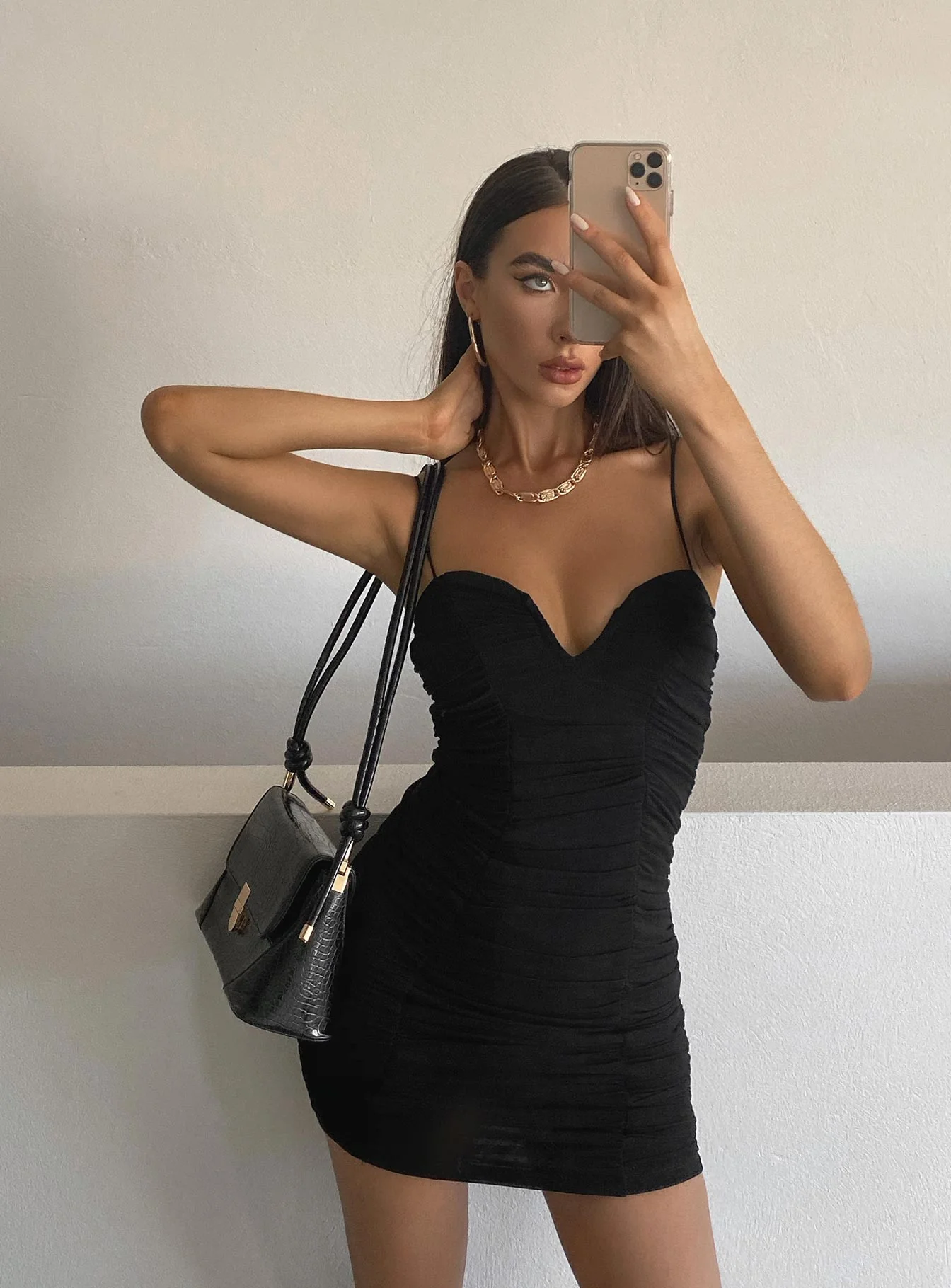 I Want You Mini Dress Black Tall