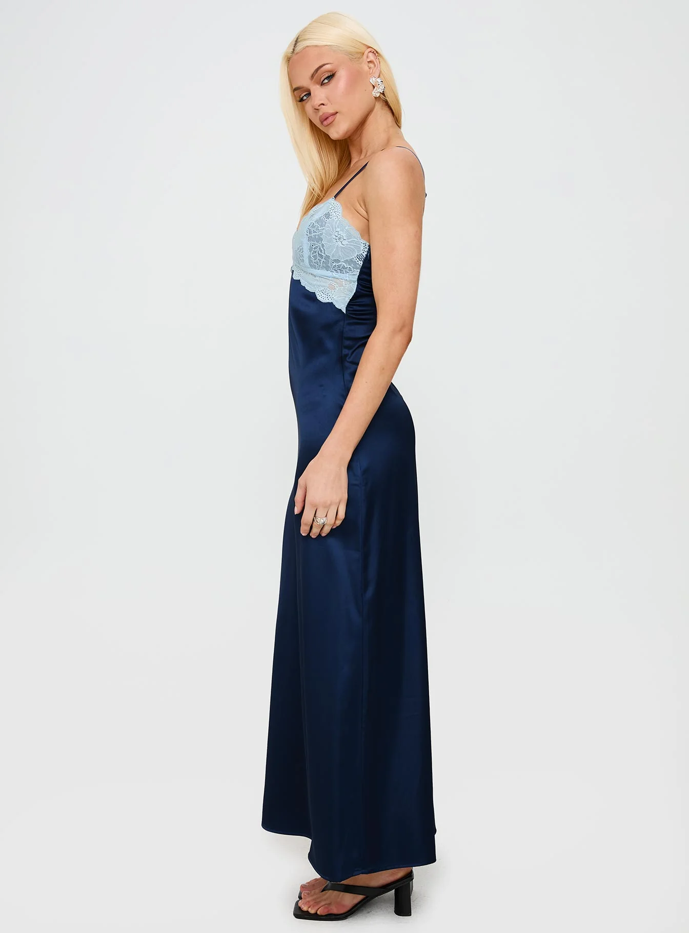 Better Than Words Lace Maxi Dress Navy