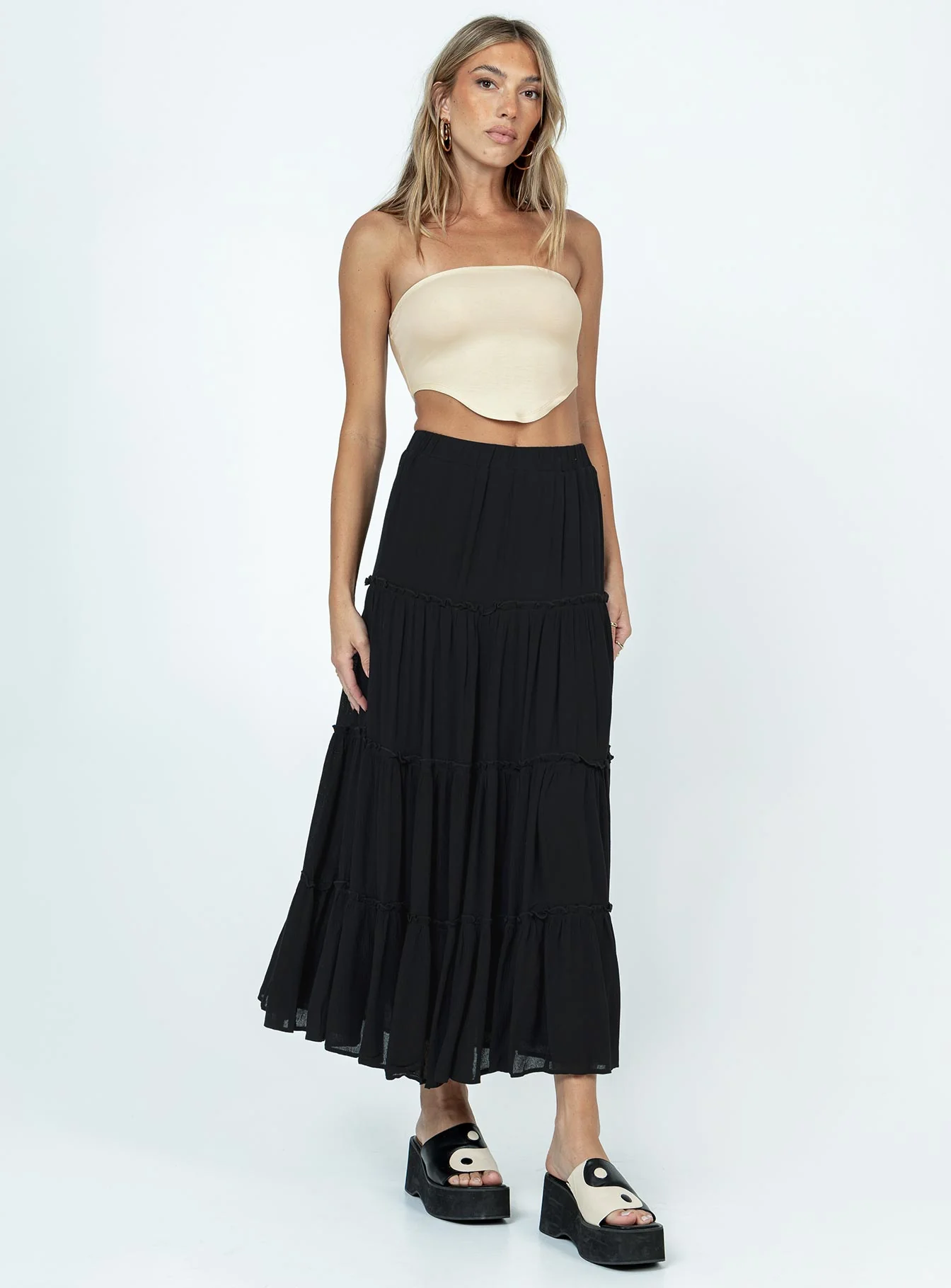 Miriah Maxi Skirt Black