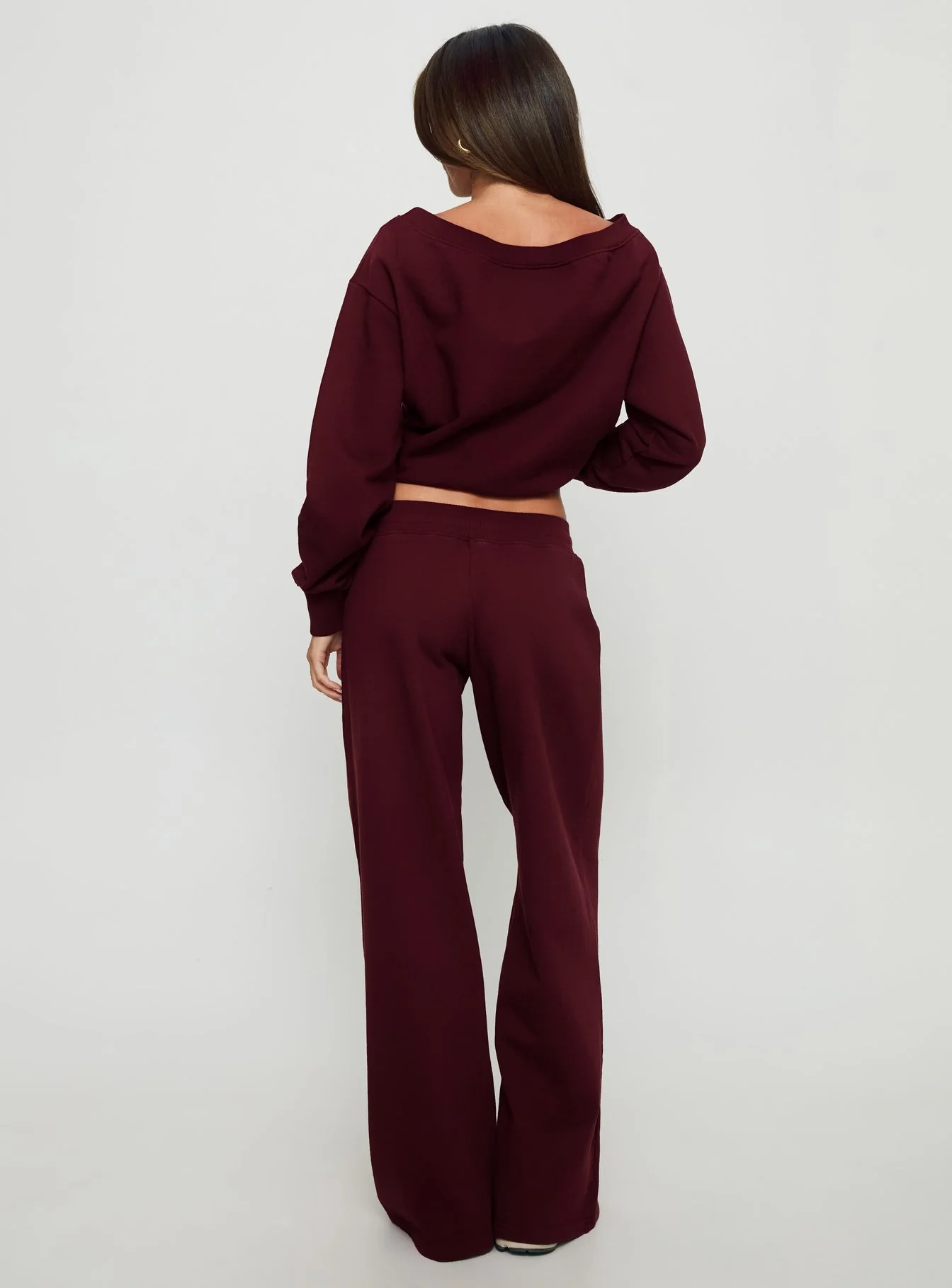 Dodie Wide Leg Pants Washed Currant