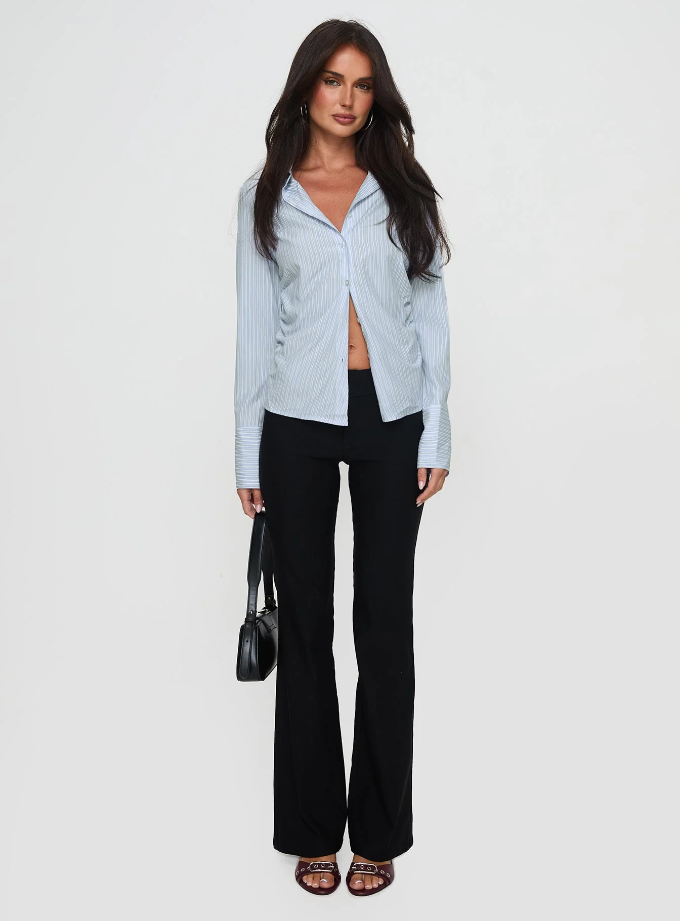 Rush Hour Long Sleeve Top Blue Stripe