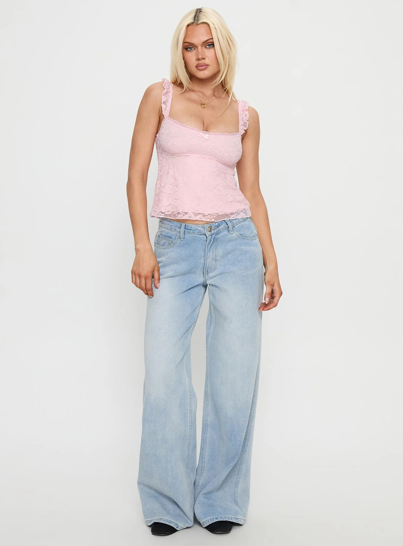 Madaleine Lace Top Pink