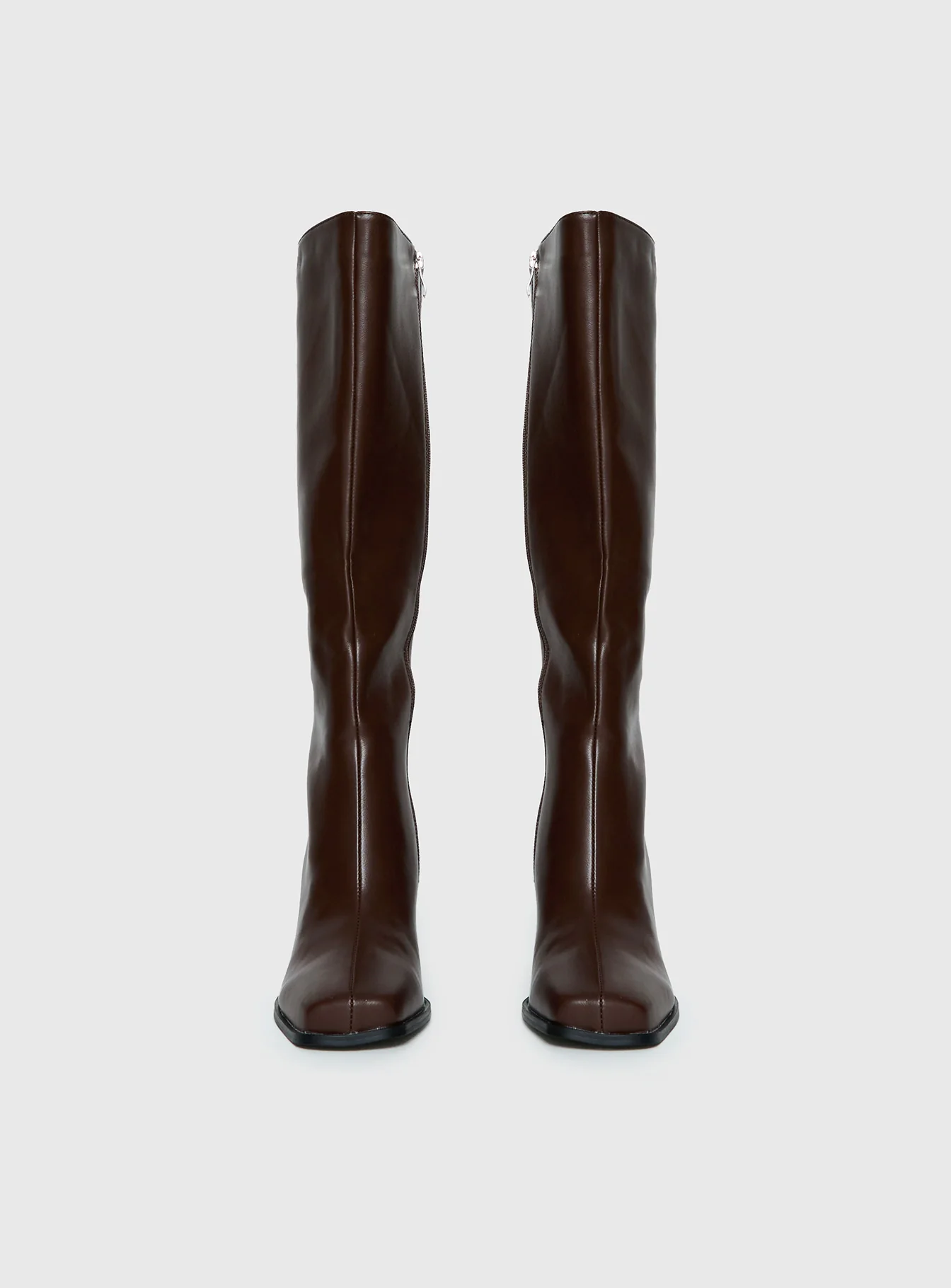 Renzo Knee High Boots Brown