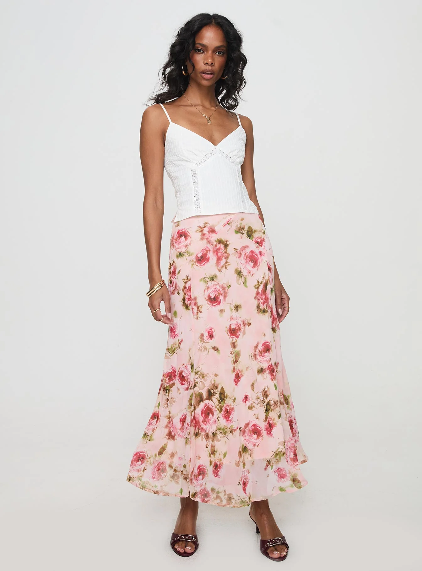 Rusha Cami Top White