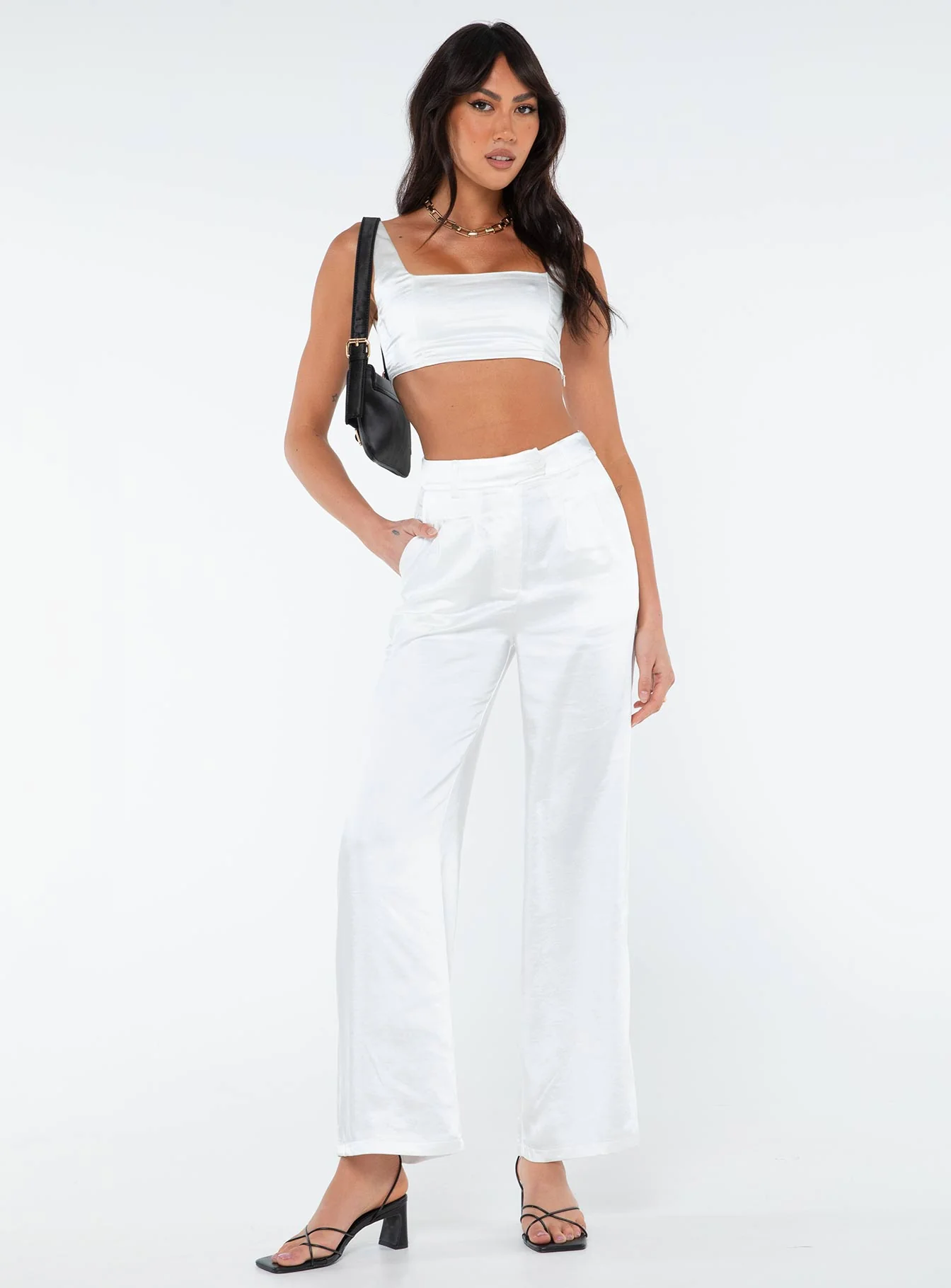 Huxley Satin Set White