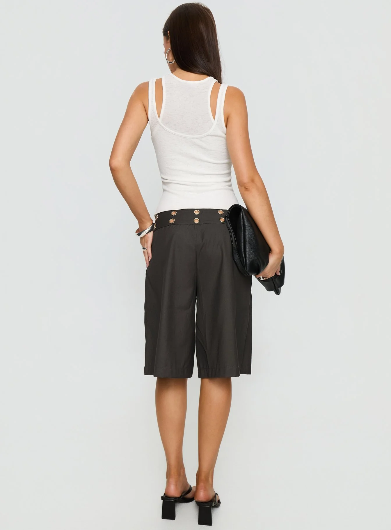 Teza Eyelet Jorts Grey