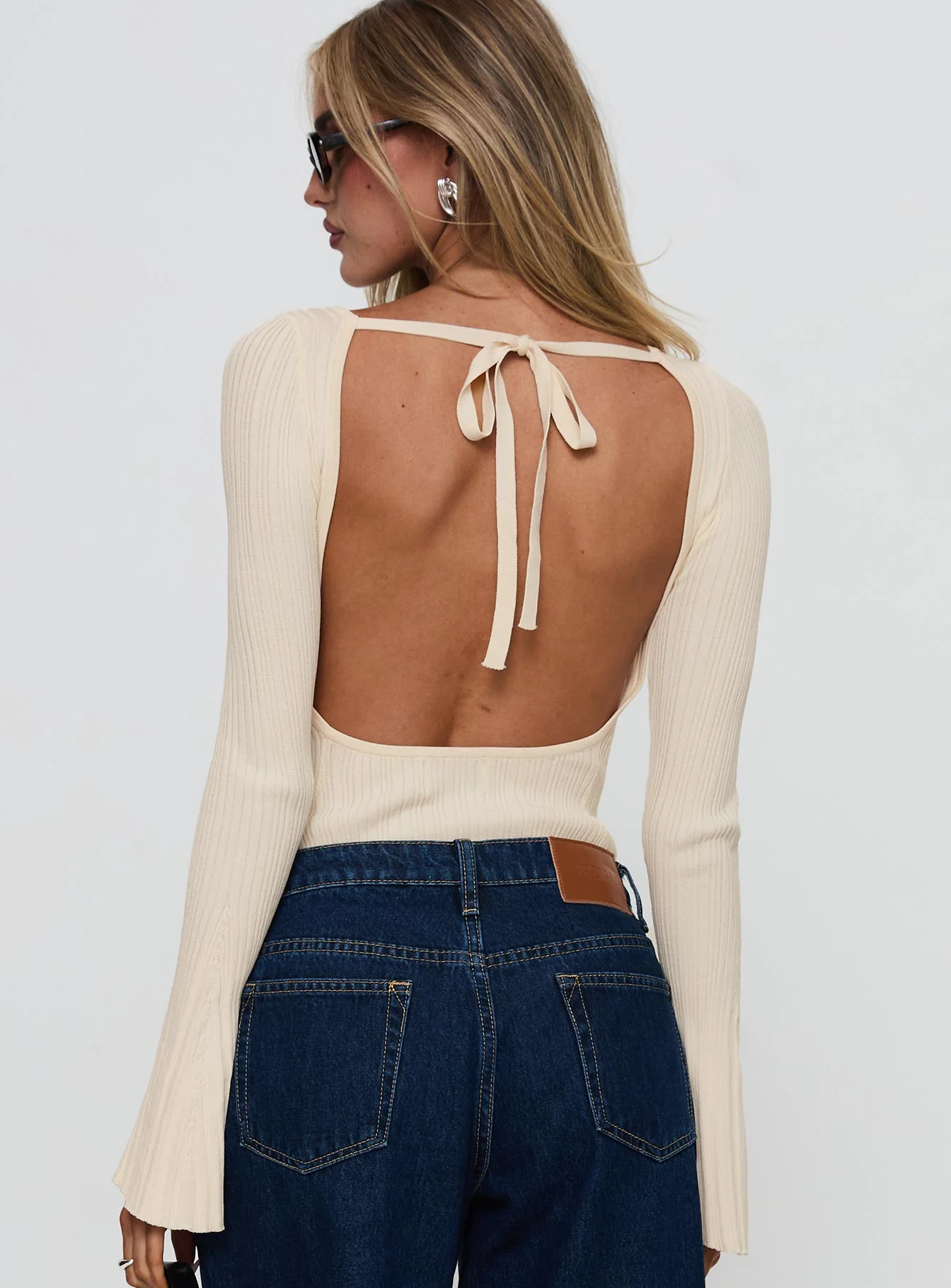 Mayok Long Sleeve Bodysuit Beige