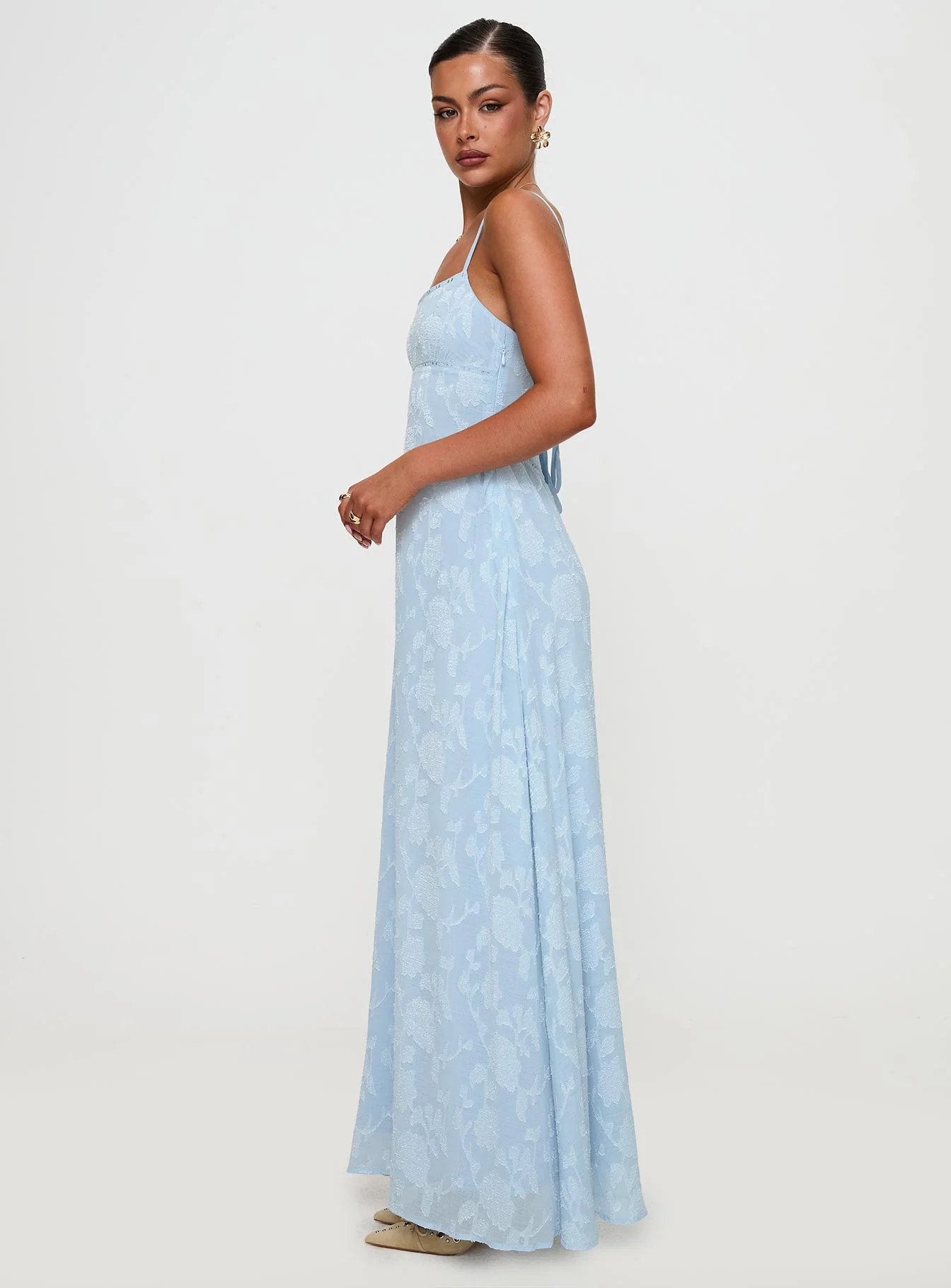 South Of France Maxi Dress Blue Petite