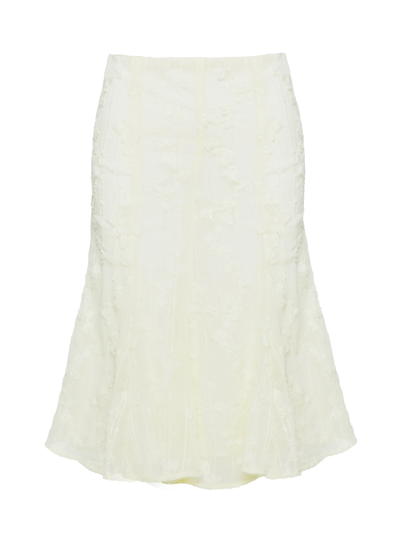 Aspyn Embroidered Midi Skirt Yellow