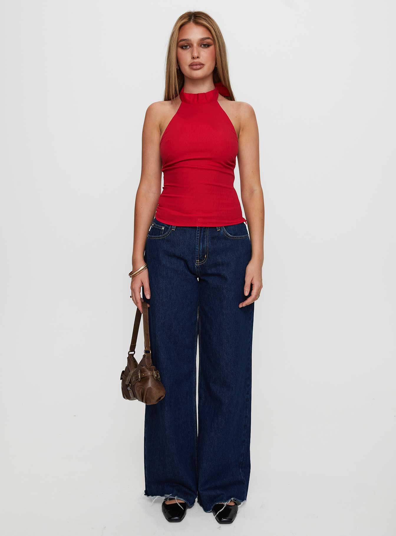 Merril Halter Top Red