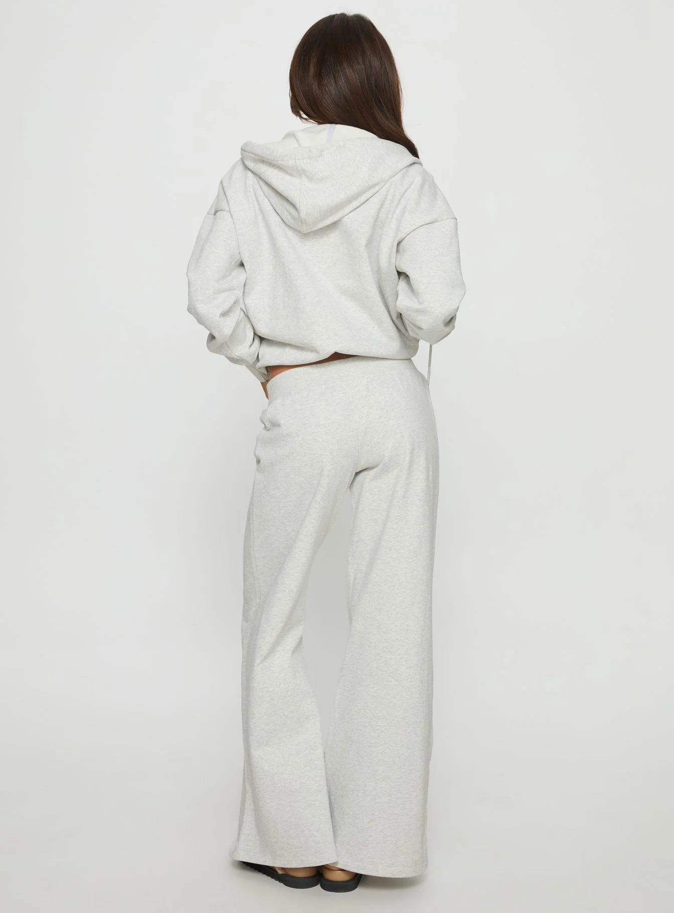 Summits Flared Track Pants Grey Marle