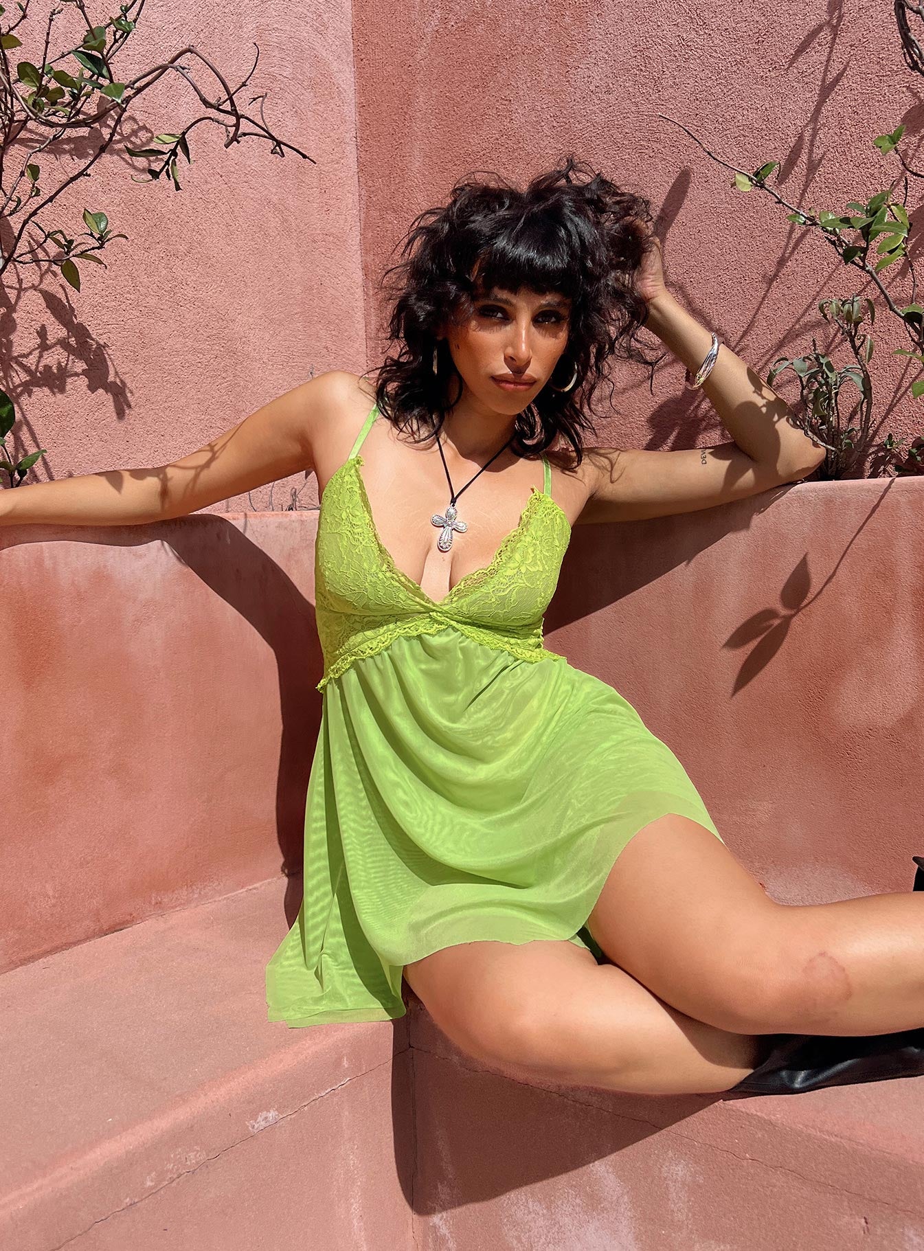 Tinker Mini Dress Green