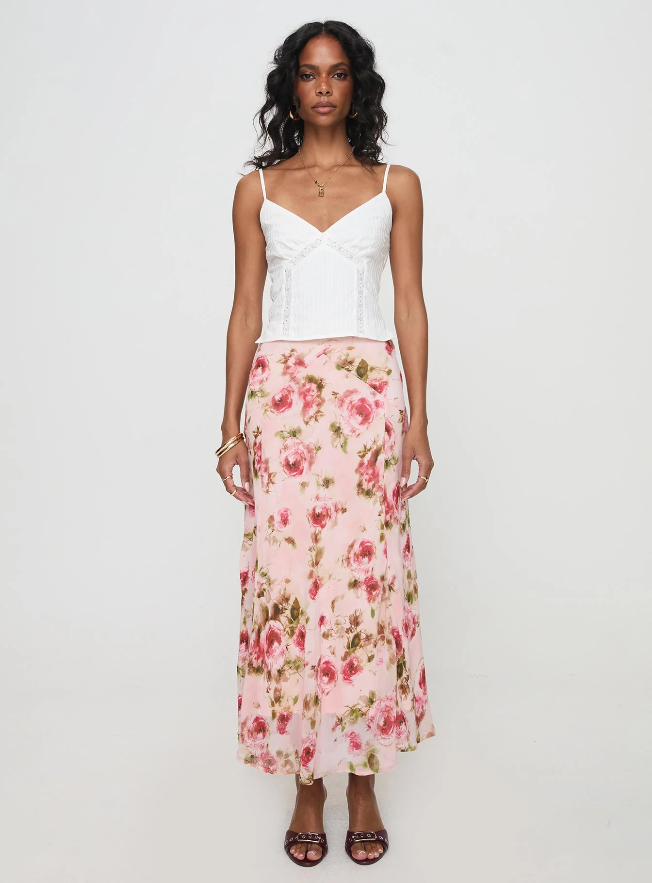 Rusha Cami Top White