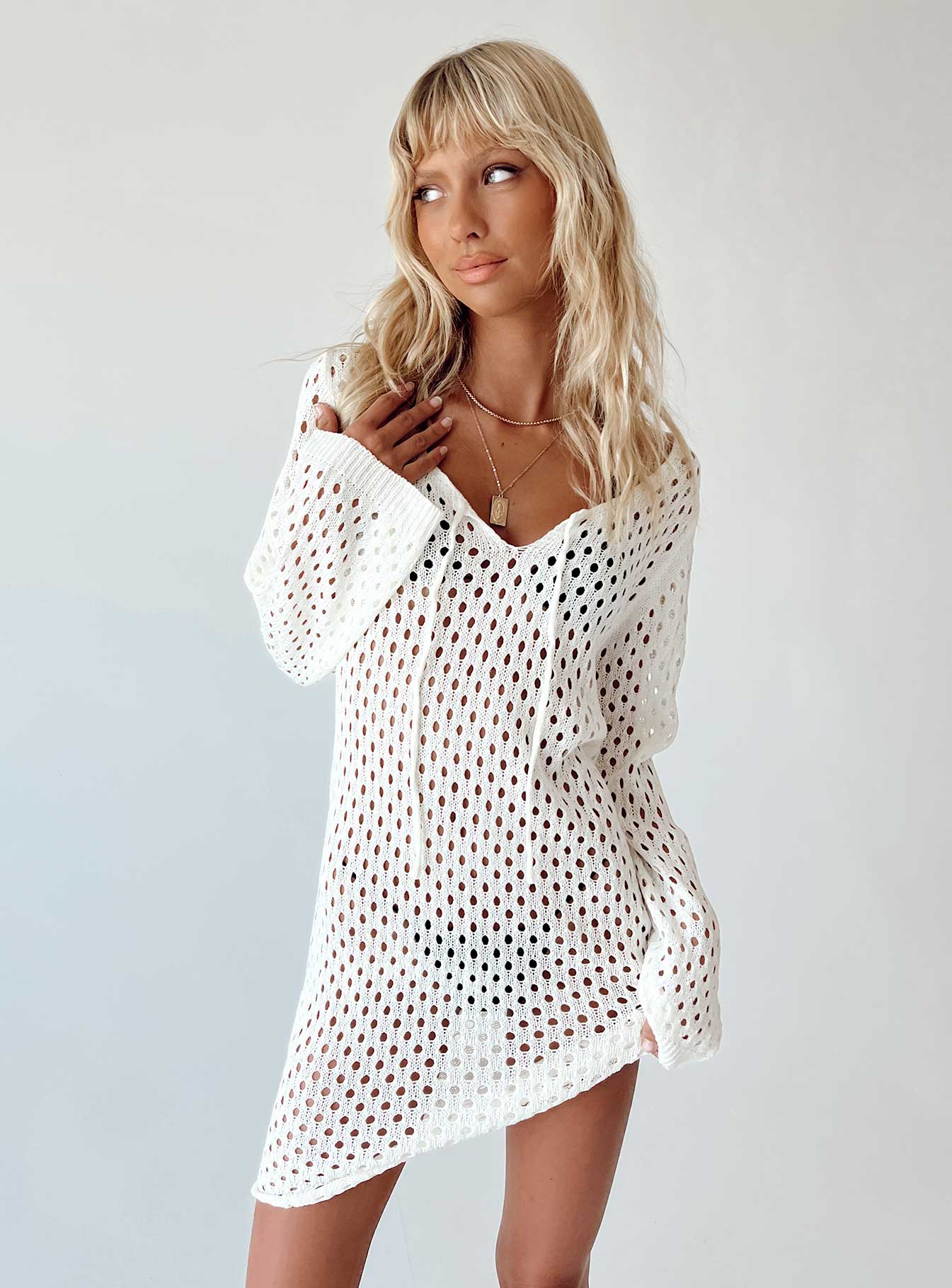 Gardena Mini Dress White