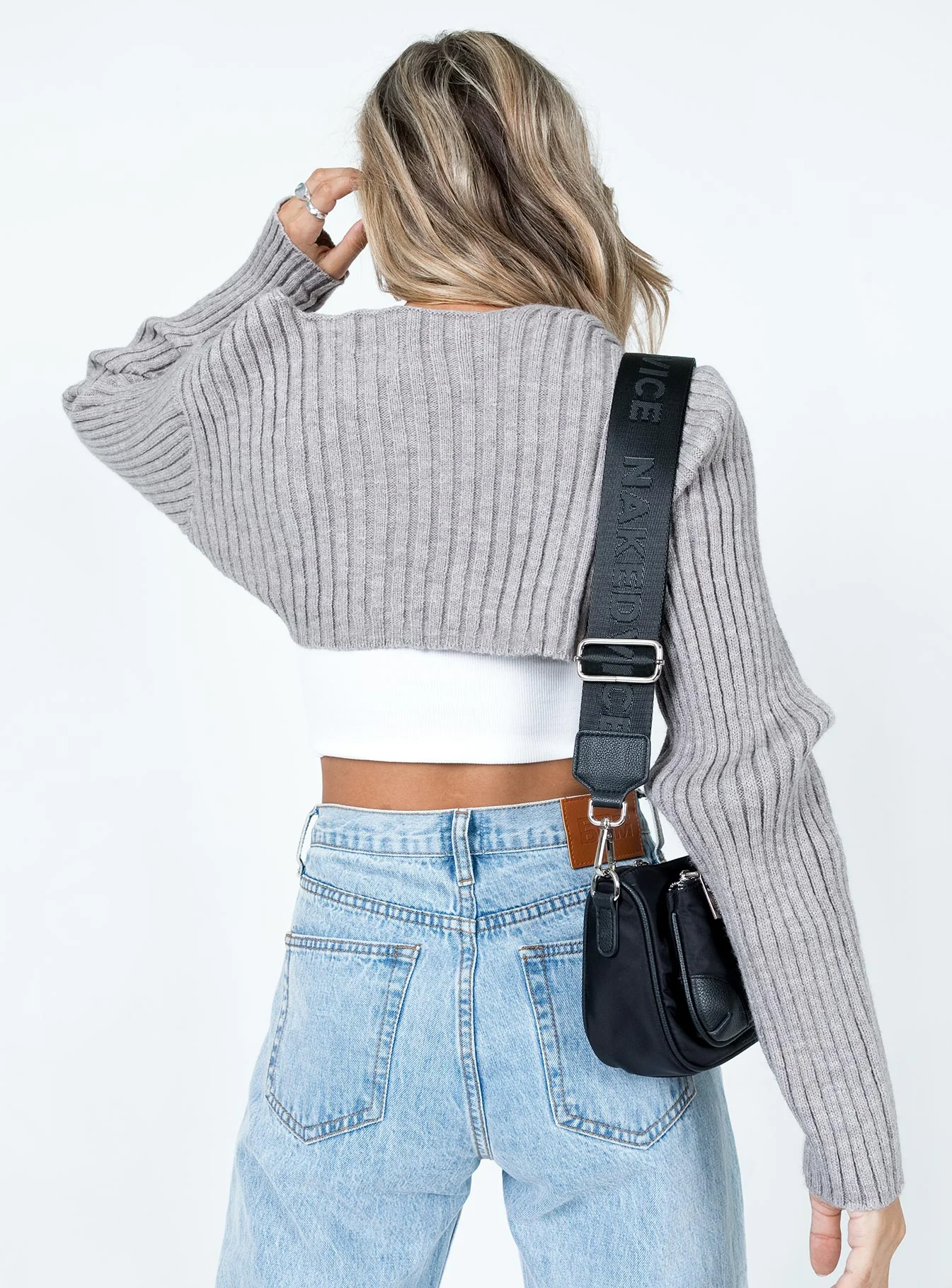 Aytan Bolero Sweater Grey