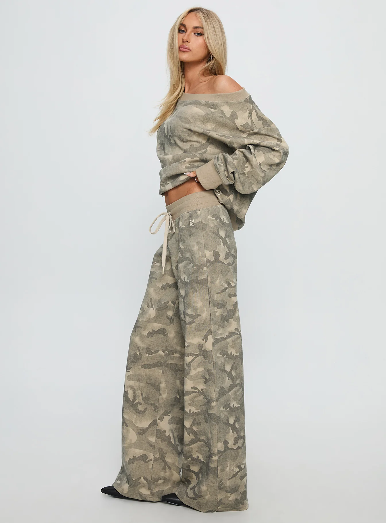 Dodie Wide Leg Pants Camo