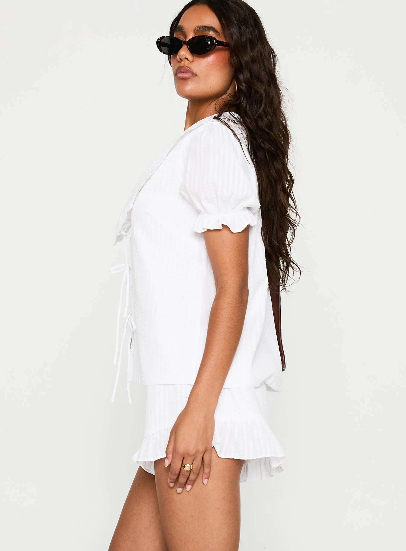 Eternal Sun Collared Set White