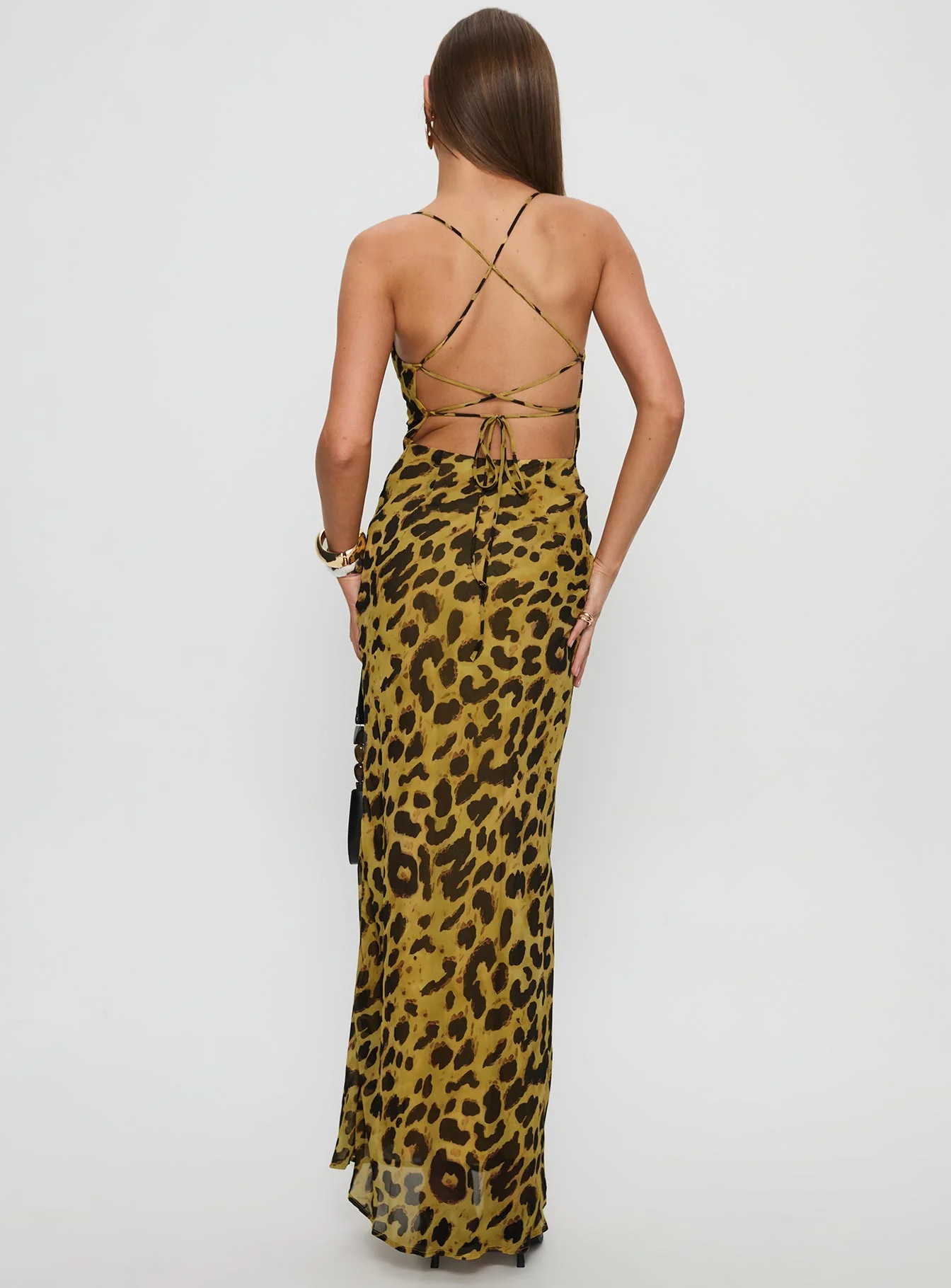 Celena Maxi Dress Leopard