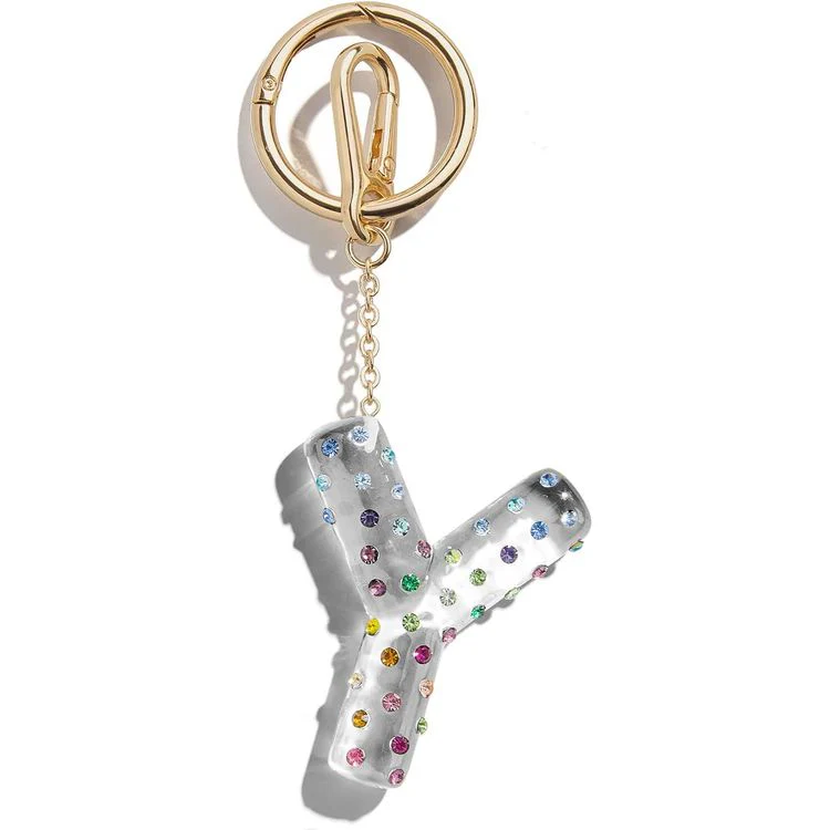 Confetti Initial Bag Charm