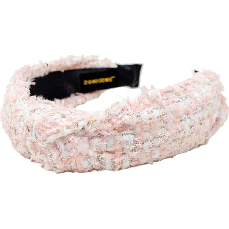 Stitched Headband White