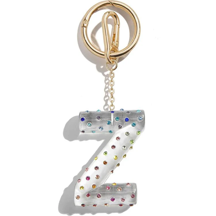 Confetti Initial Bag Charm