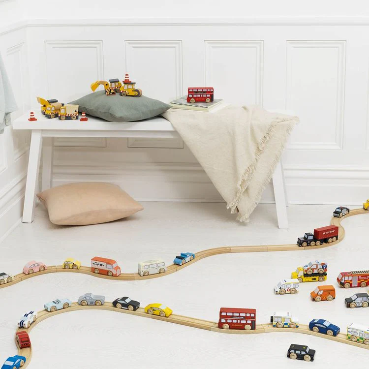 Wooden Racing Vehicles Set