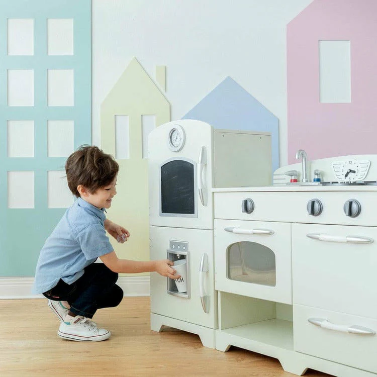 Retro Play Kitchen Set White