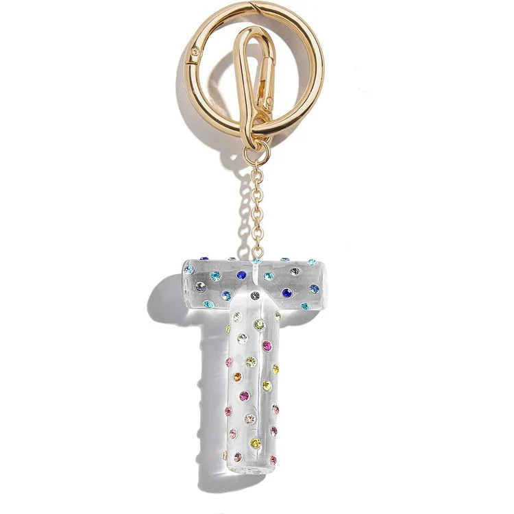 Confetti Initial Bag Charm