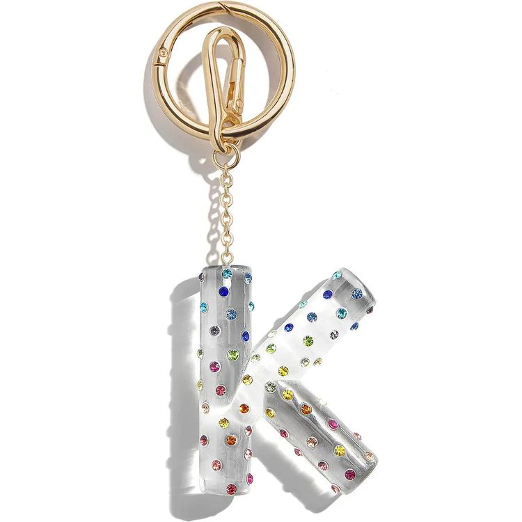 Confetti Initial Bag Charm