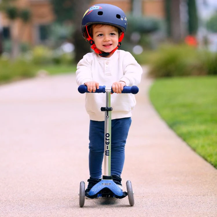 Mini Glitter LED Scooter Navy