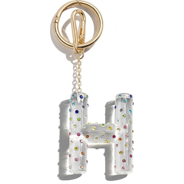 Confetti Initial Bag Charm