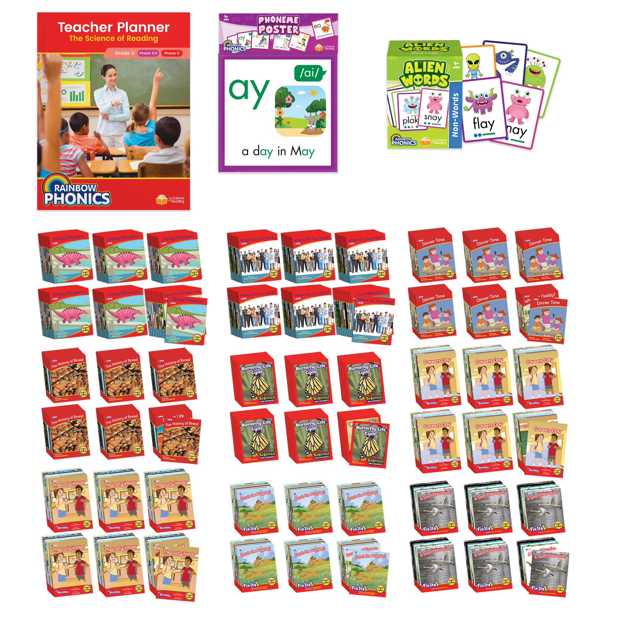 Rainbow Phonics Classroom Kit 2nd Grade