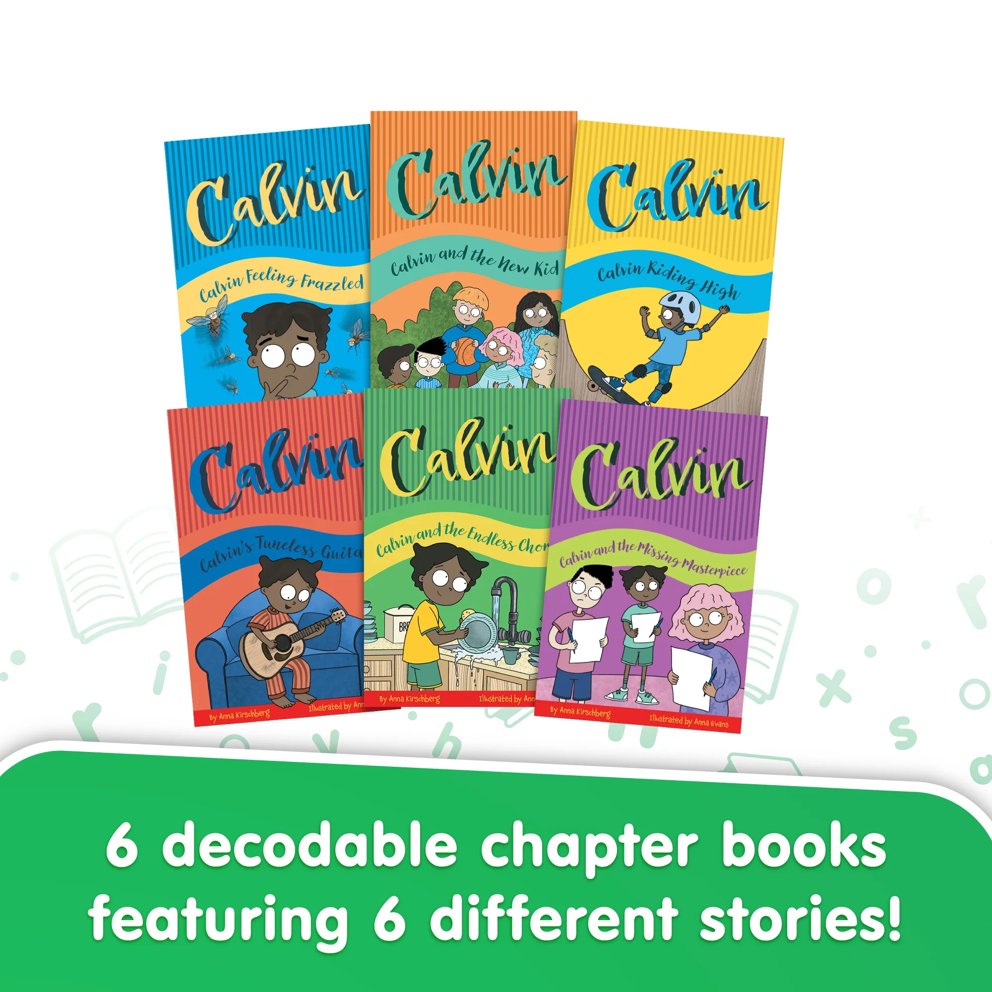 Calvin - Decodable Chapter Books - Box Set - Affixes (Phase 6)