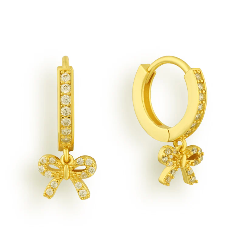 Gilded Bow Earrings