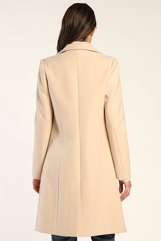 Chic Feelings Cream Long Sleeve Coat