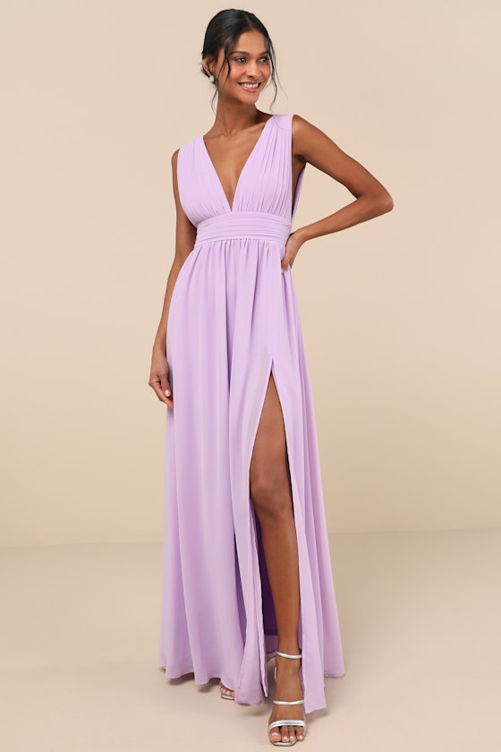 Heavenly Hues Lavender Maxi Dress