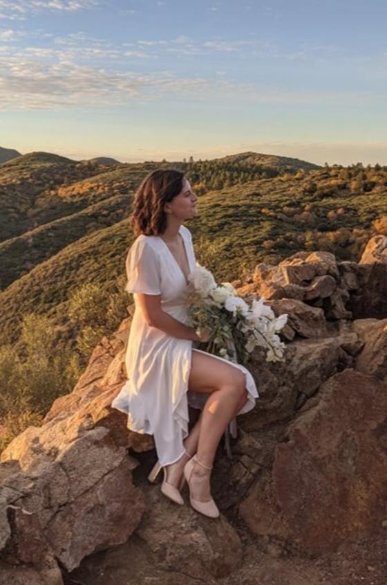 Laura Champagne Satin Ankle Strap Heels