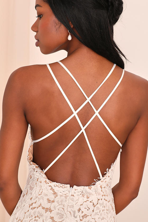 Love of Details White Lace Maxi Dress