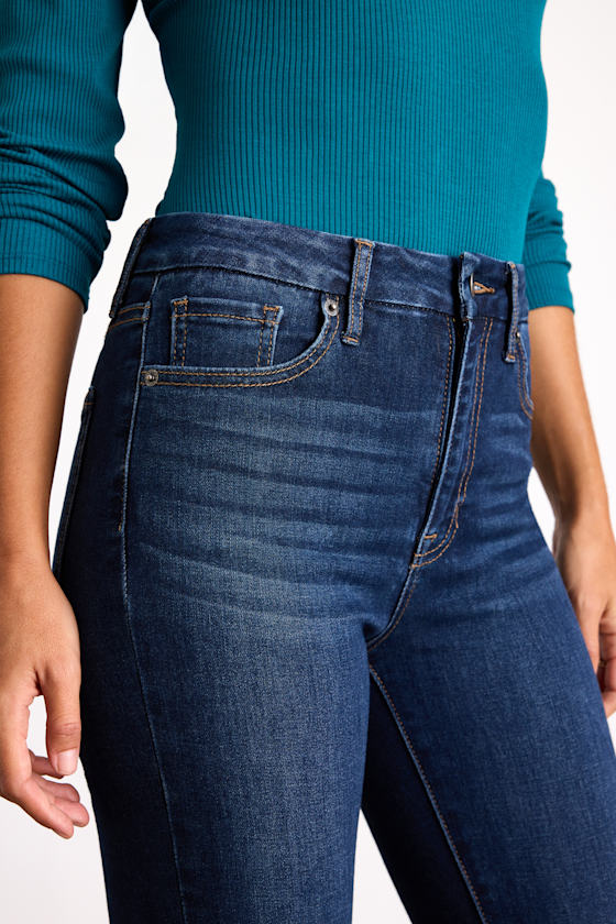 Alizah Dark Wash High-Rise Skinny Jeans