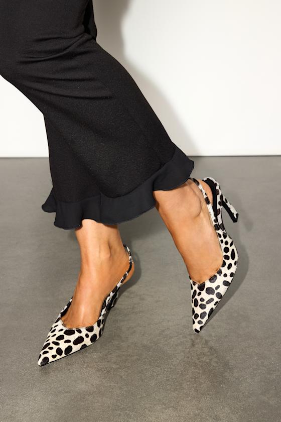 Stacey Black High-Rise Ruffled Cropped Pants